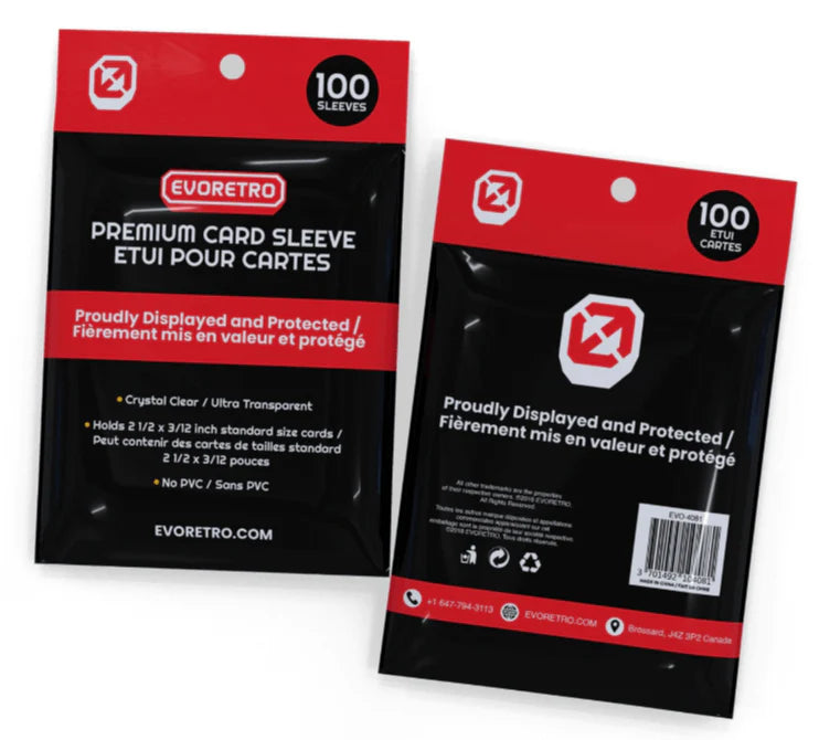 EVORETRO - Card Sleeves for Pokemon or Sport Card