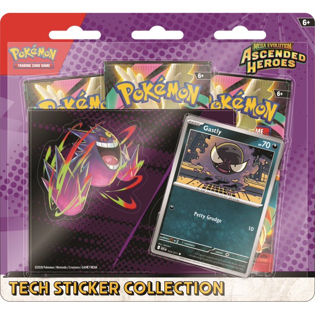 Mega Evolution—Ascended Heroes Tech Sticker Collection (Gastly)
