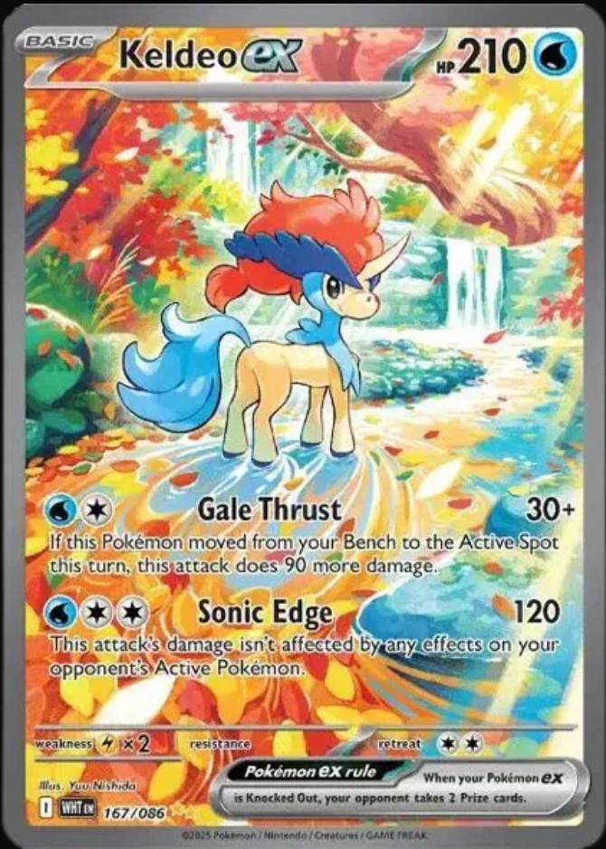 Keldeo ex Special Illustration Rare 167/086 White Flare