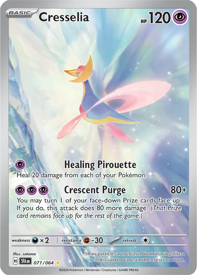 Cresselia Shrouded Fable Illustration Rare 071/064