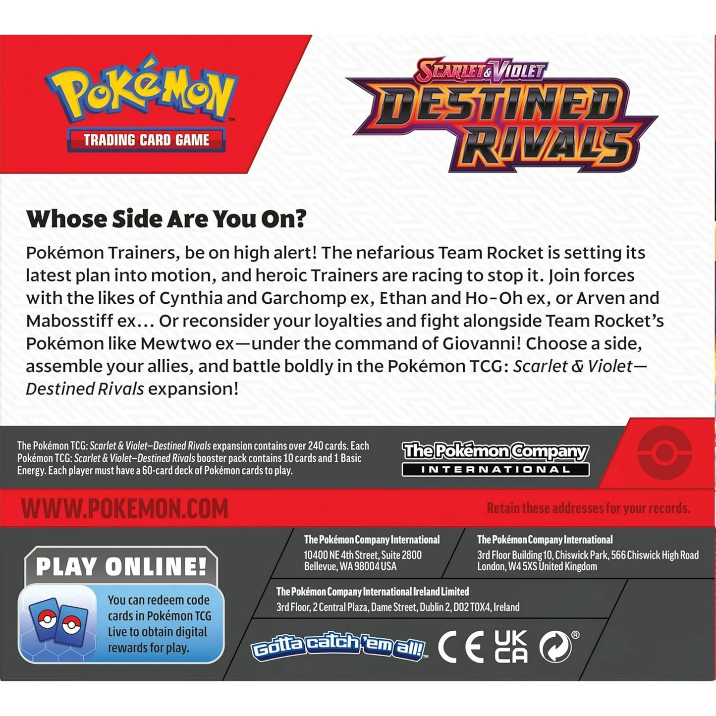 Scarlet & Violet-Destined Rivals Booster Display Box (36 Packs)