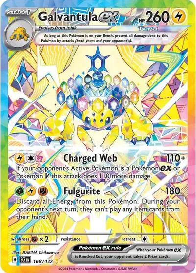 Galvantula ex Stellar Crown Special Illustration Rare 168/142