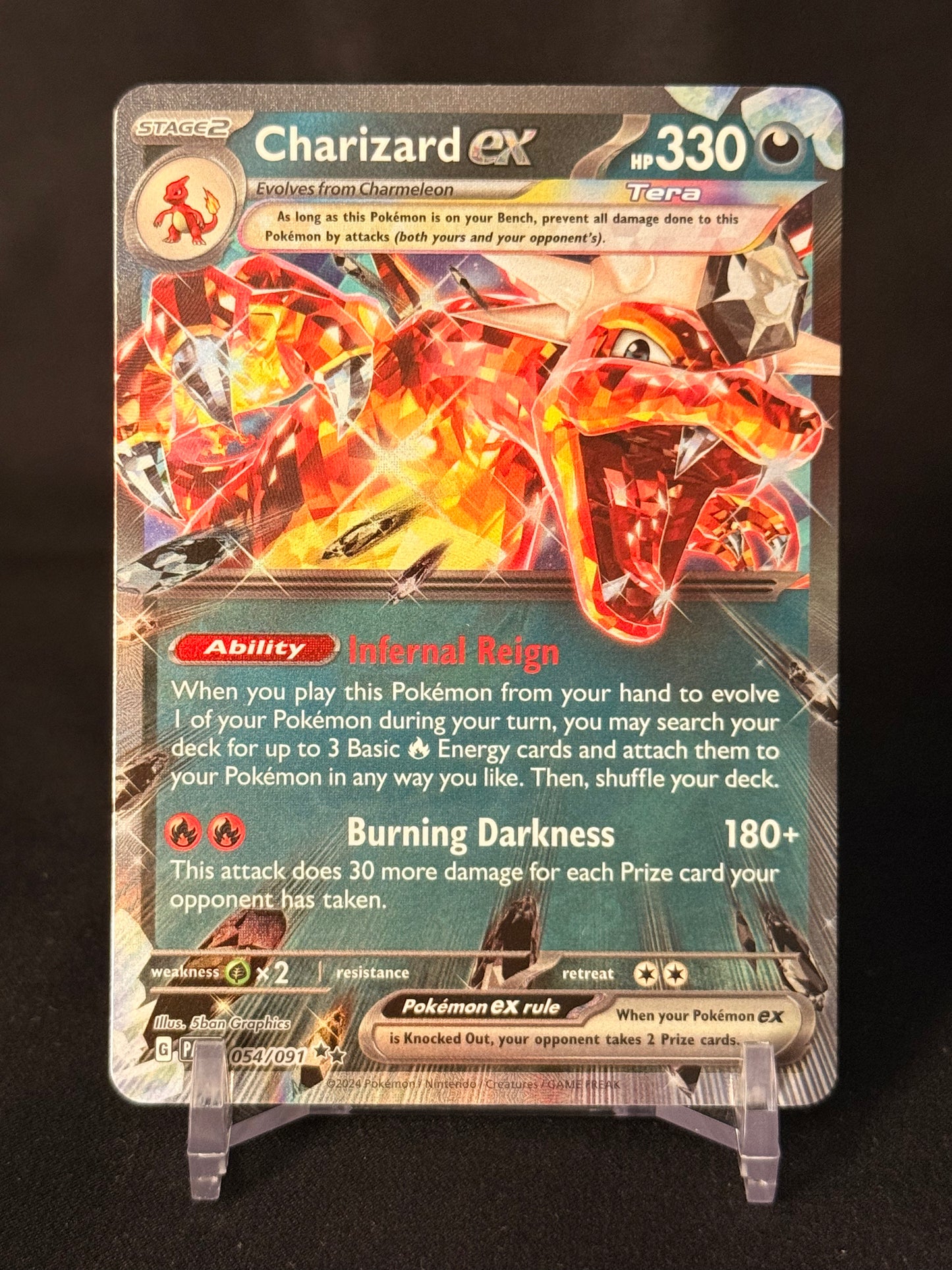 Charizard ex Paldean Fates Double Rare 054/091