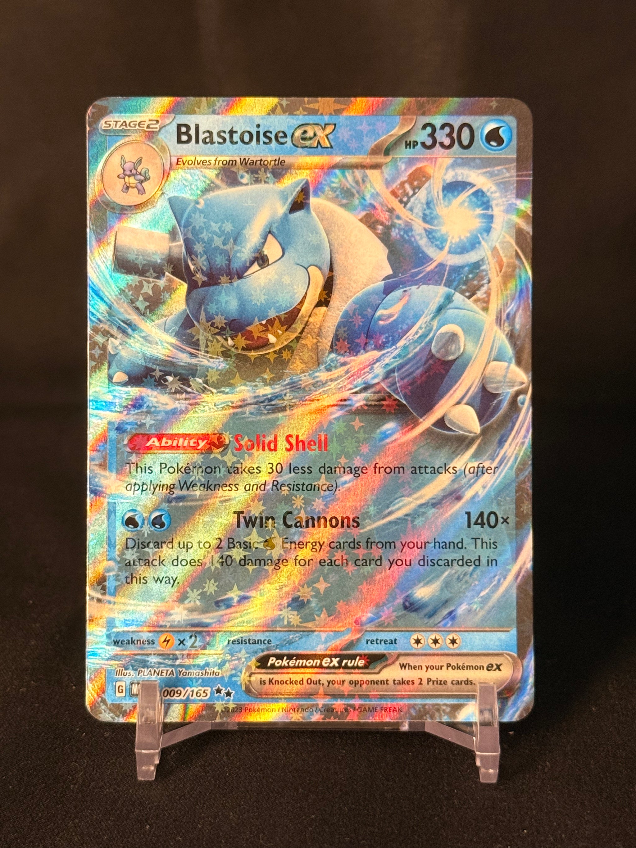 Blastoise ex SV: 151 Double Rare 009/165