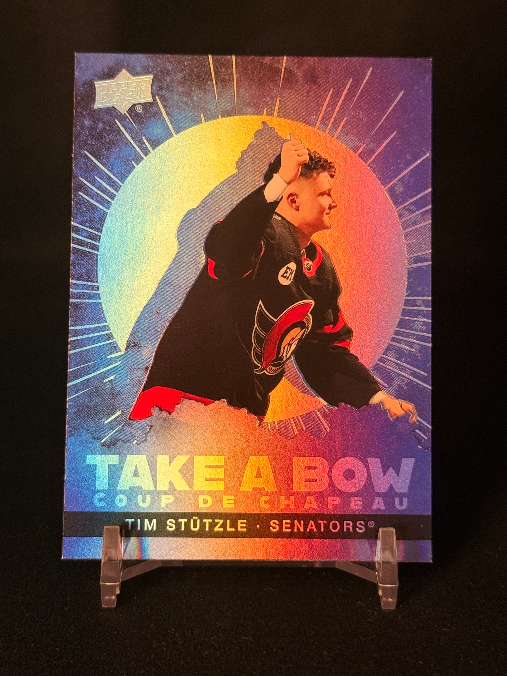 2024-25 Upper Deck Tim Hortons Tim Stutzle TB-10 Take A Bow Insert