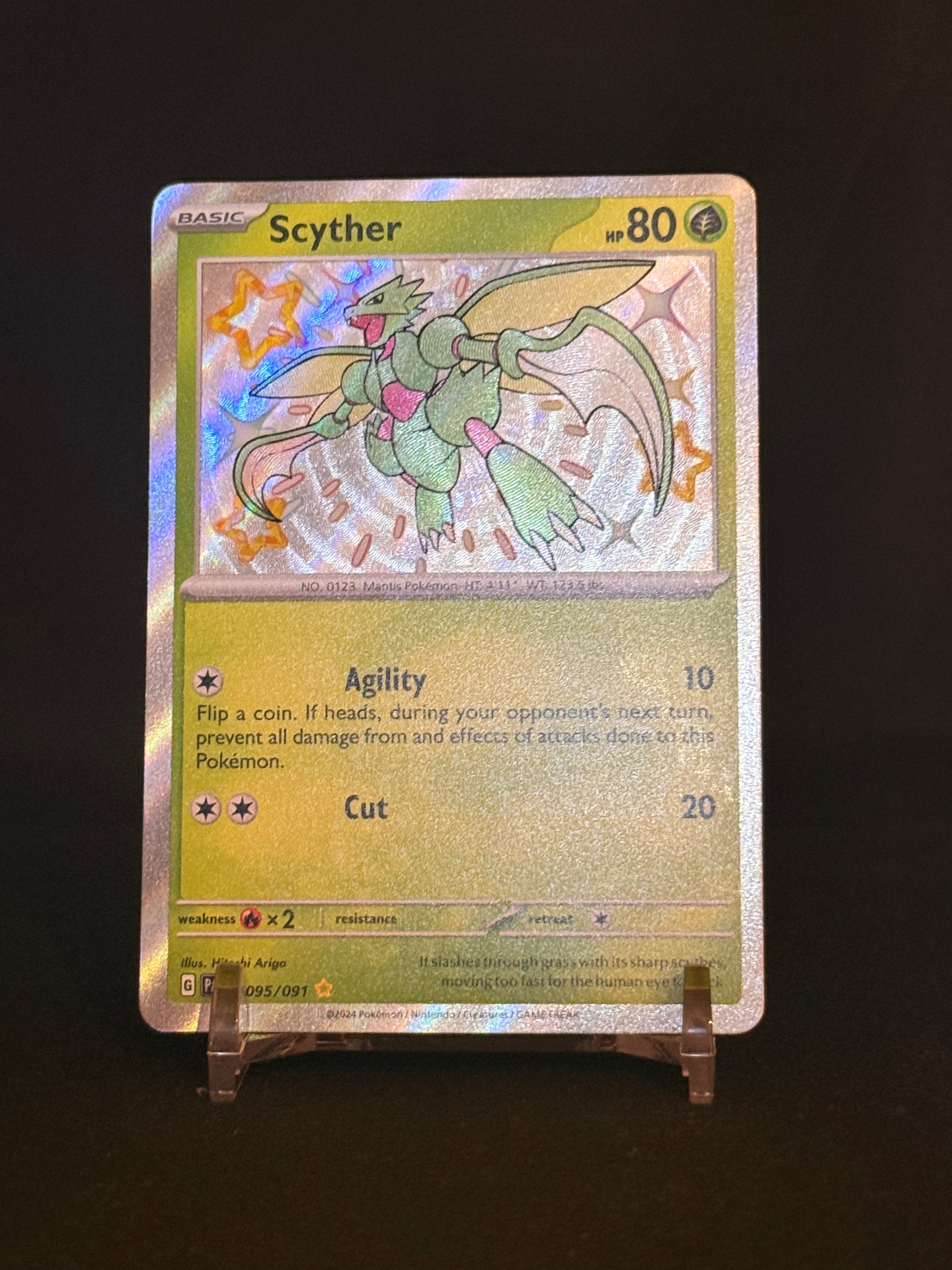 Scyther Paldean Fates Shiny Rare 095/091