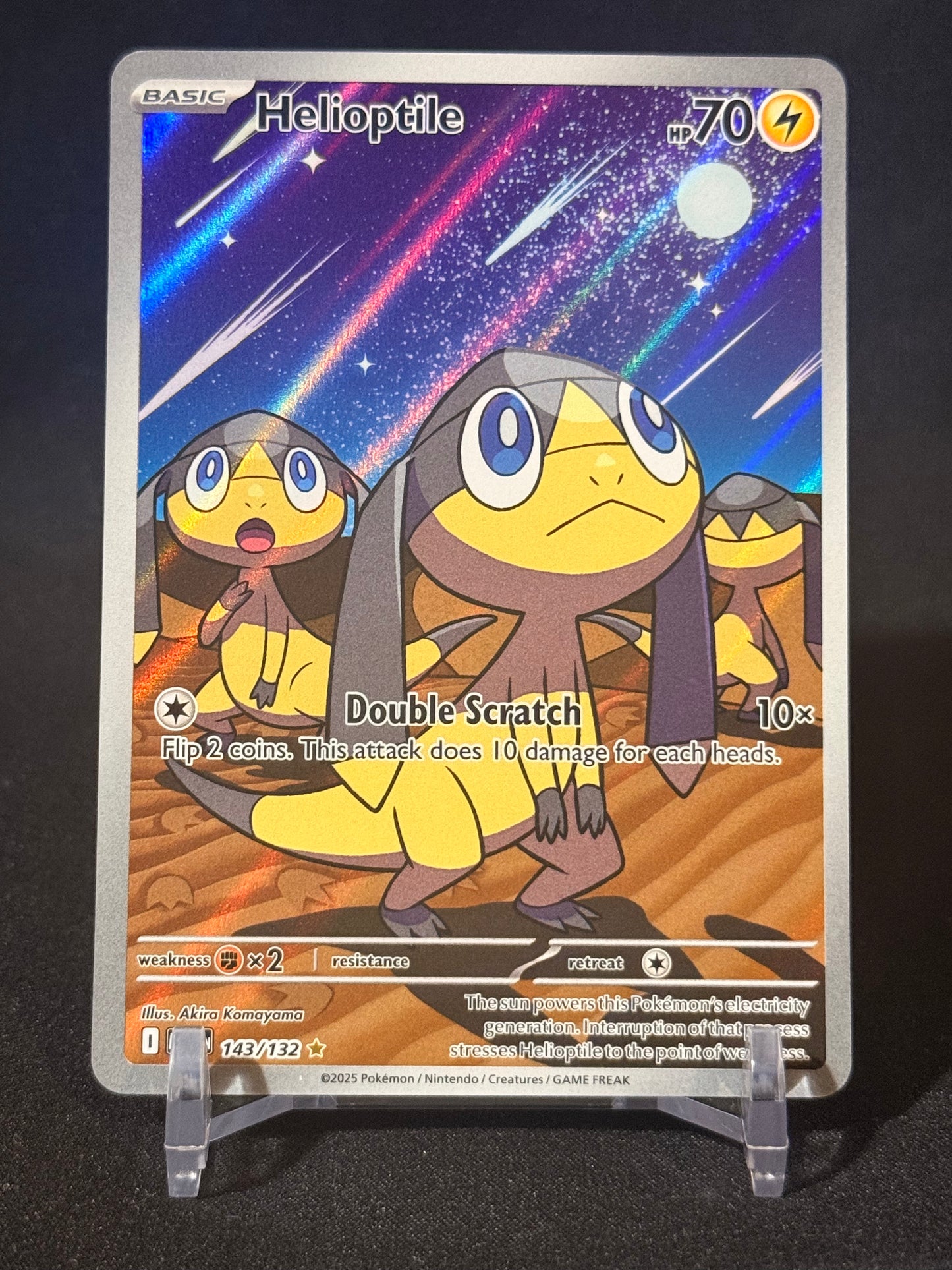 Helioptile Mega Evolution Illustration Rare 143/132