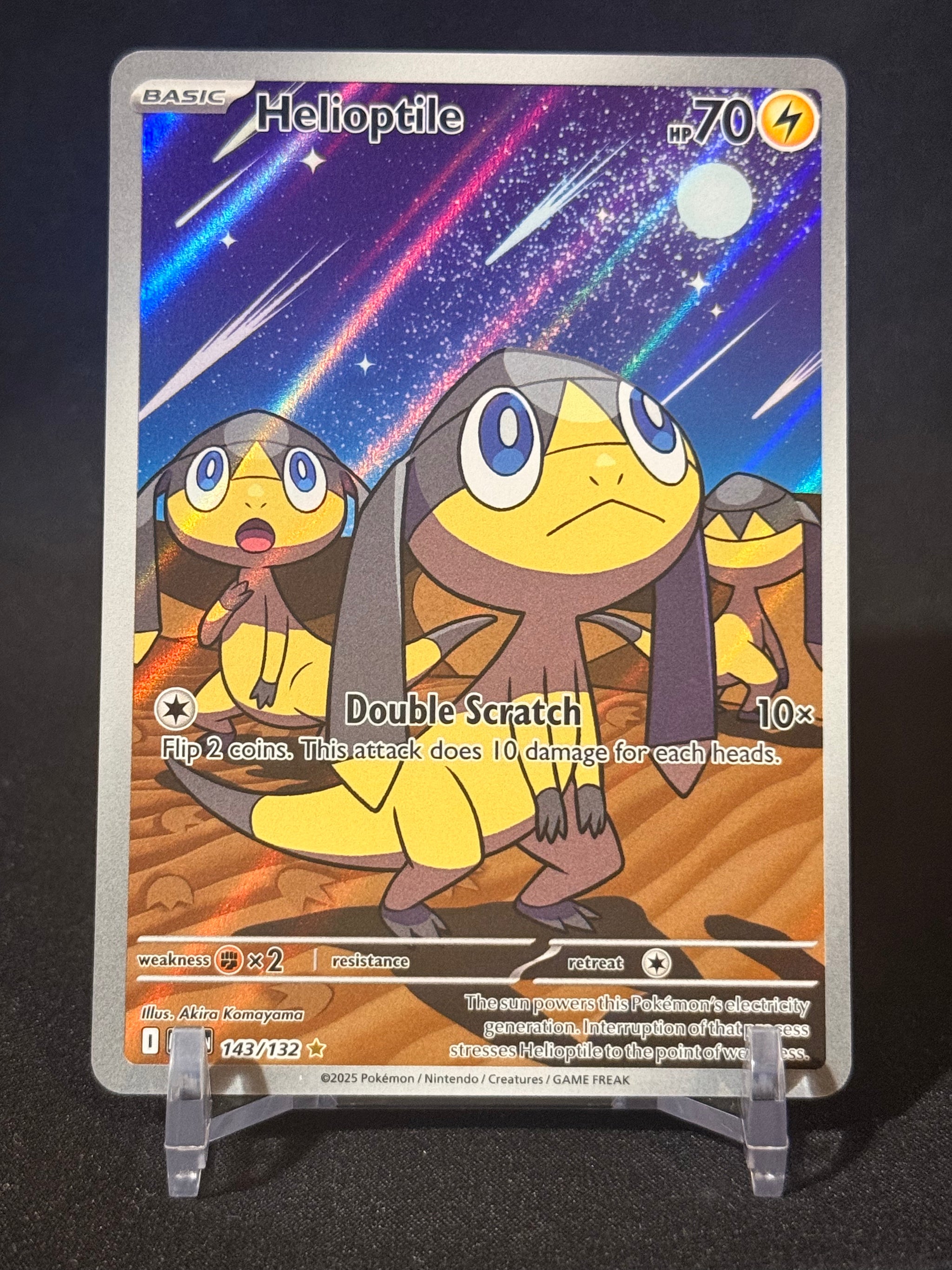 Helioptile Mega Evolution Illustration Rare 143/132