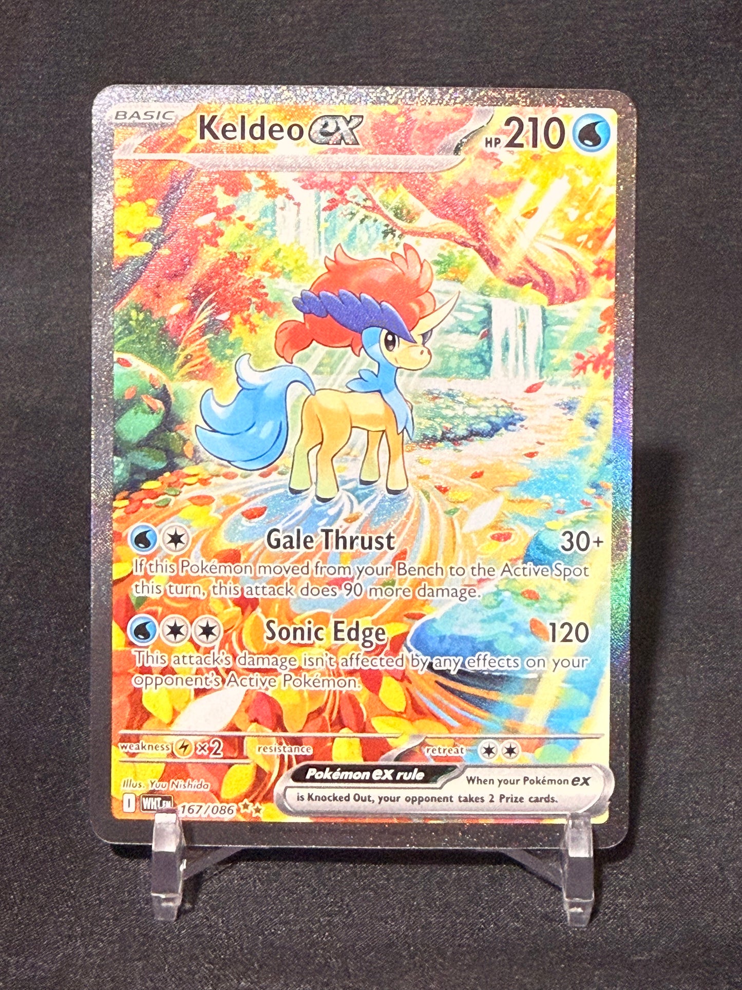Keldeo ex White Flare Special Illustration Rare 167/086