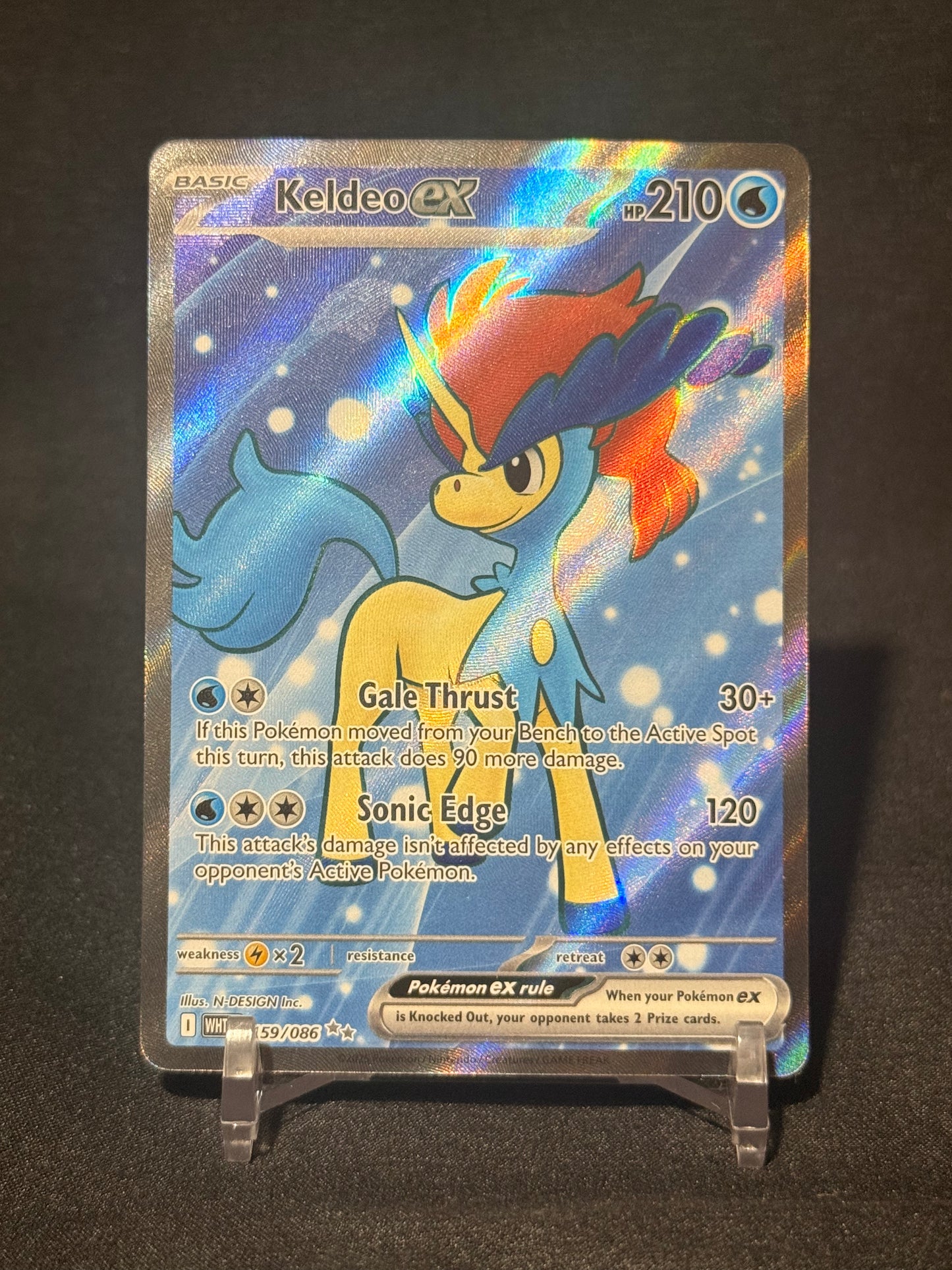 Keldeo ex White Flare Ultra Rare 159/086