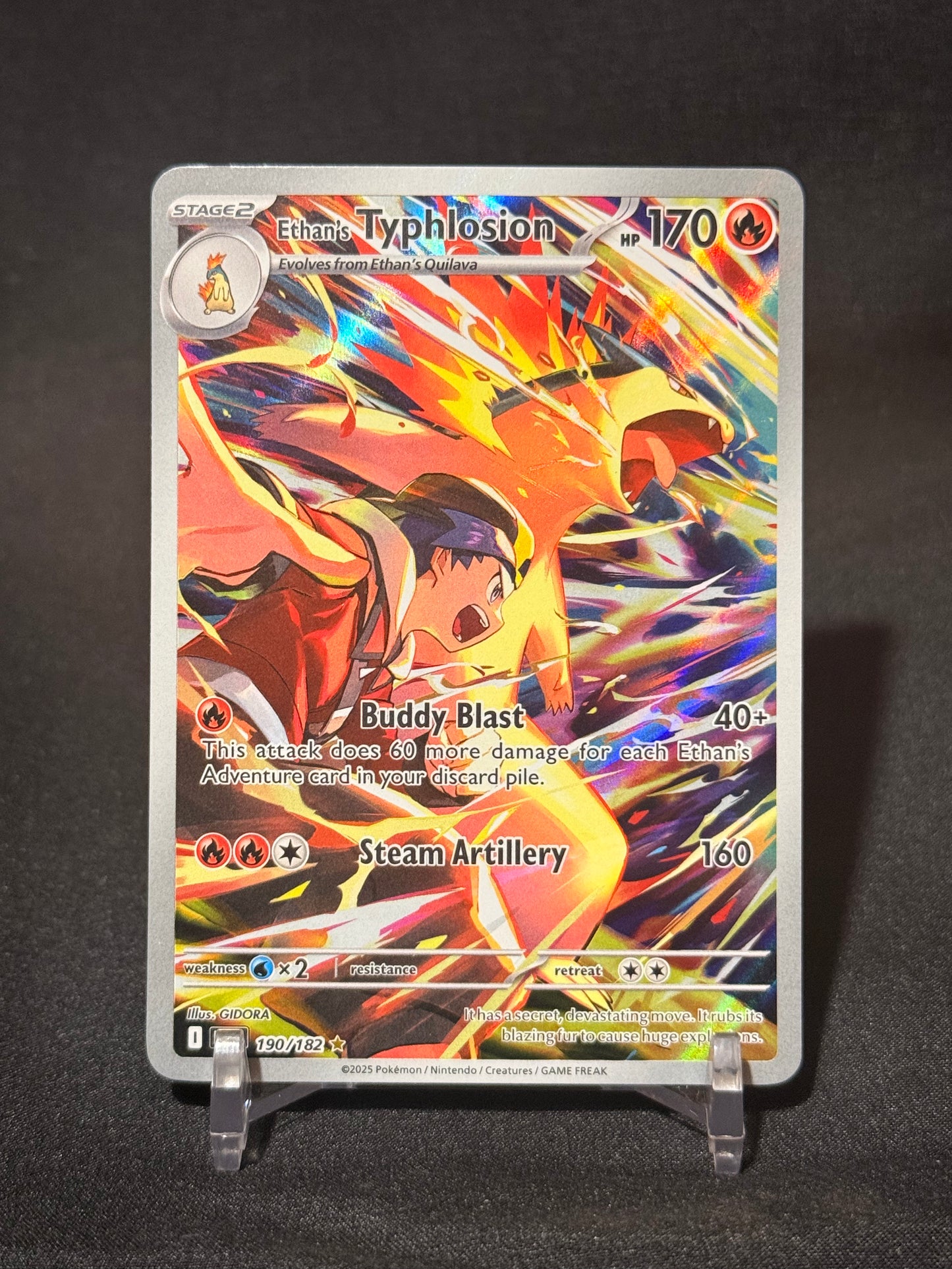 Ethan's Typhlosion Destined Rivals Illustration Rare 190/182