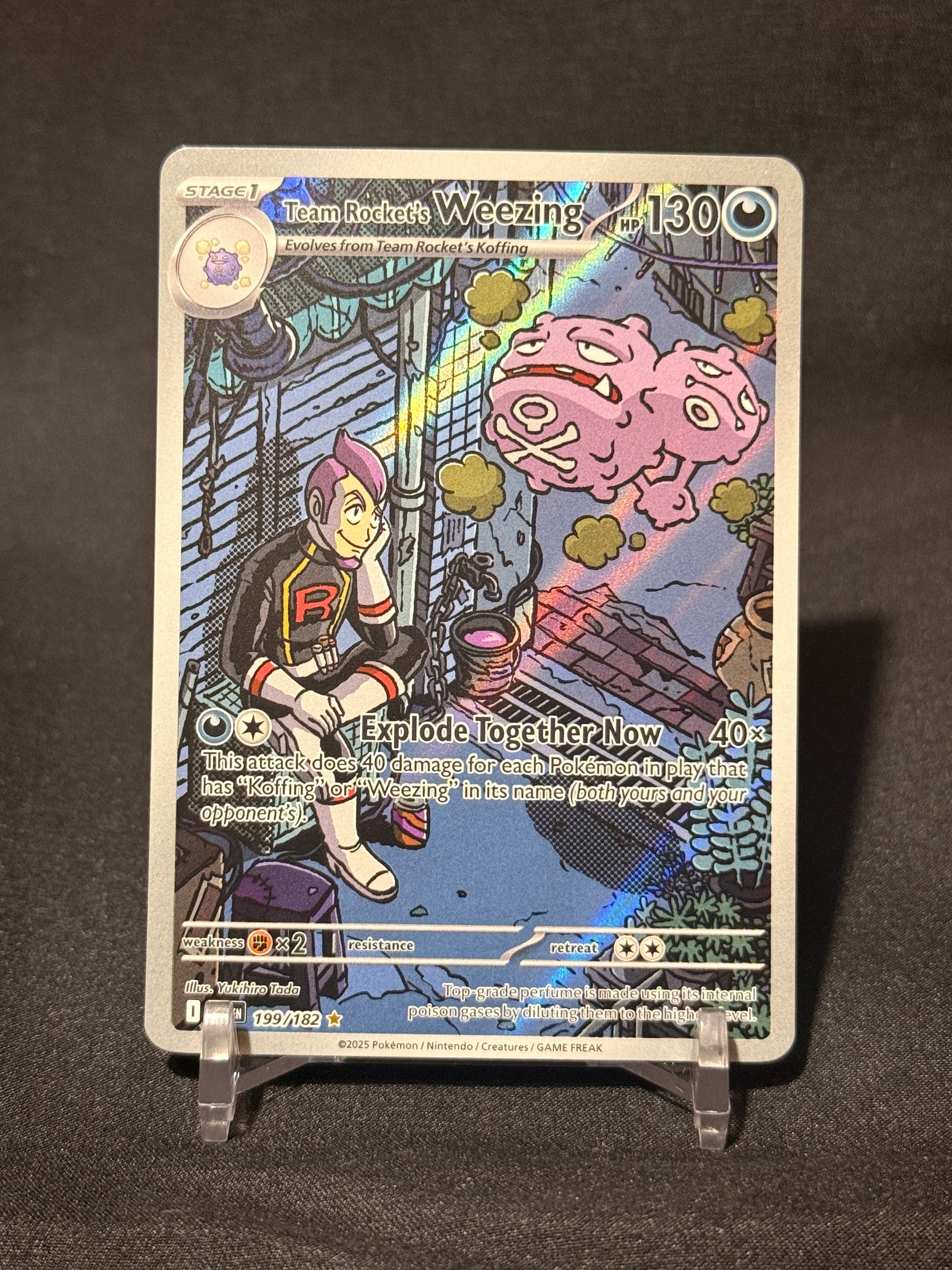 Team Rocket's Weezing Destined Rivals Illustration Rare 199/182