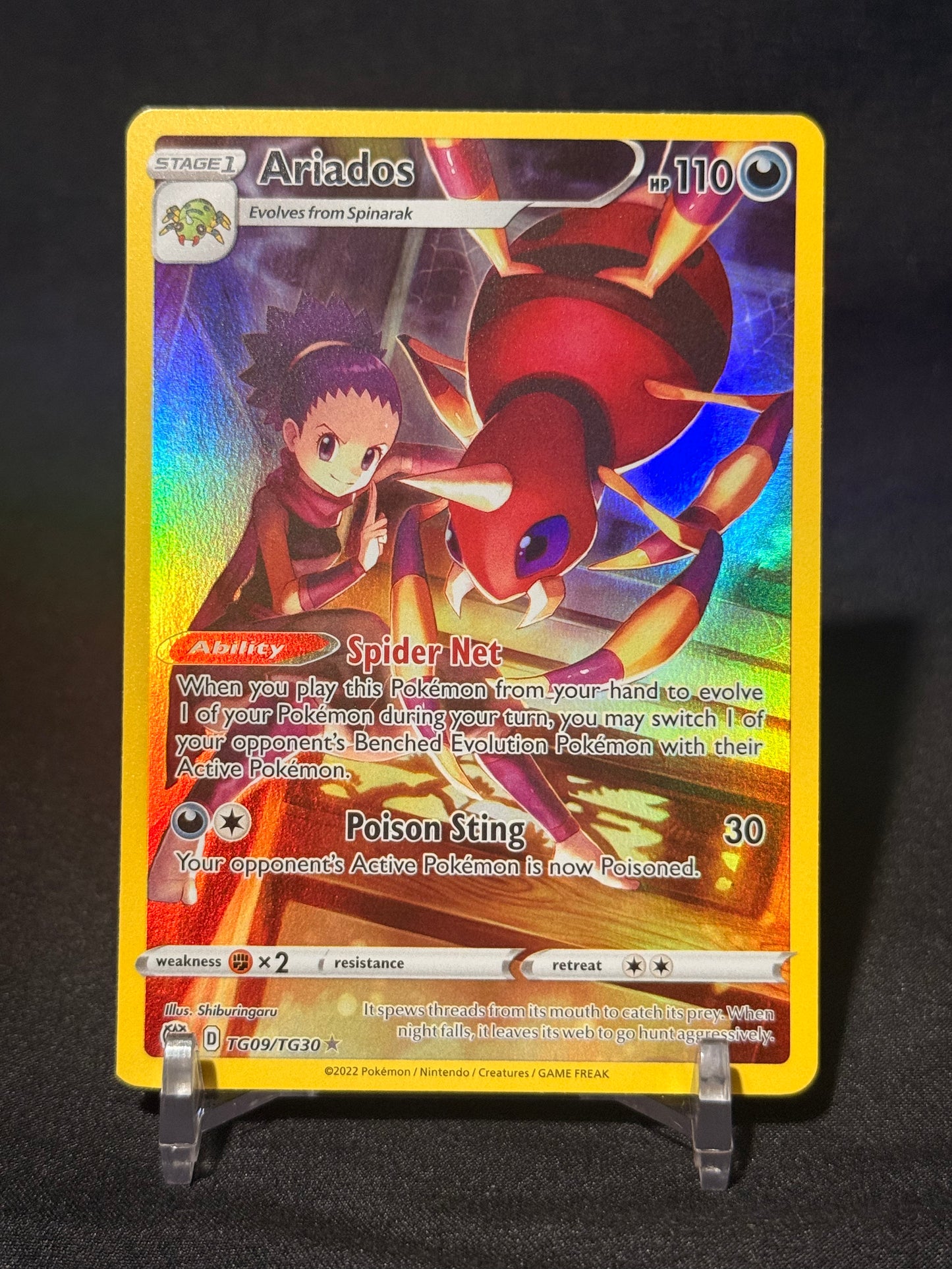 Ariados Brilliant Stars Trainer Gallery Ultra Rare TG09/TG30