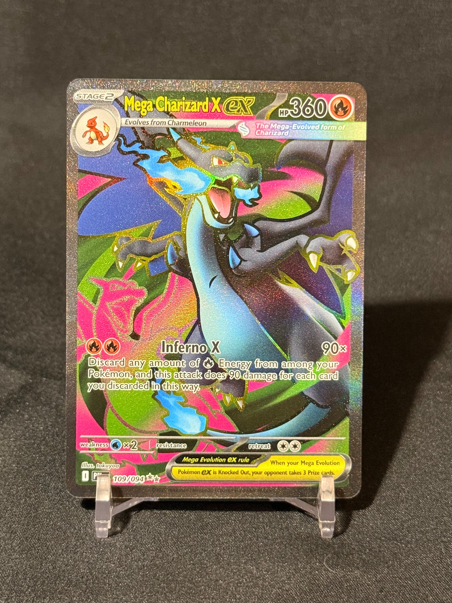 Mega Charizard X ex Ultra Rare 109/094 Phantasmal Flames