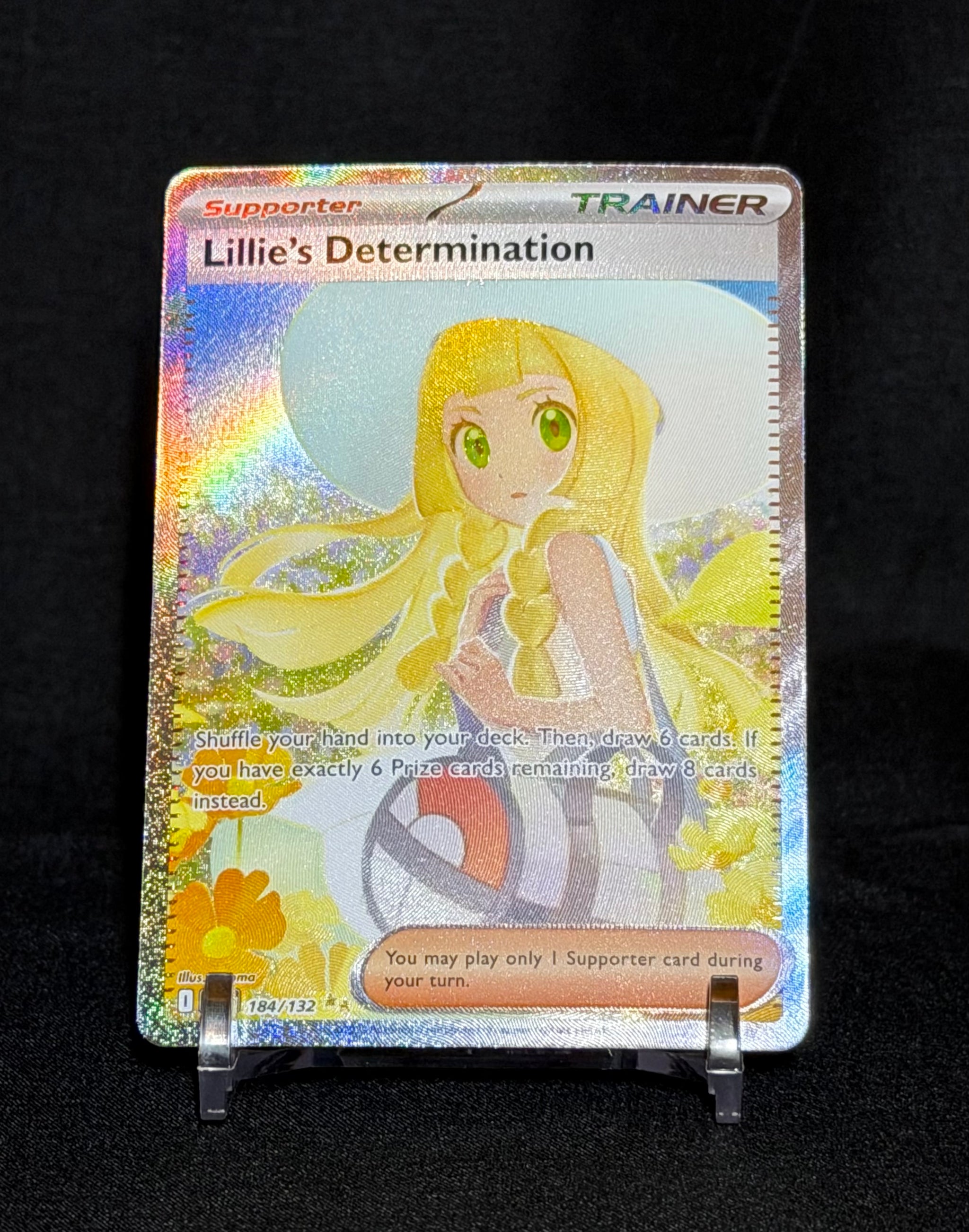 Lillie's Determination Supporter Special Illustration Rare 184/132 Mega Evolution