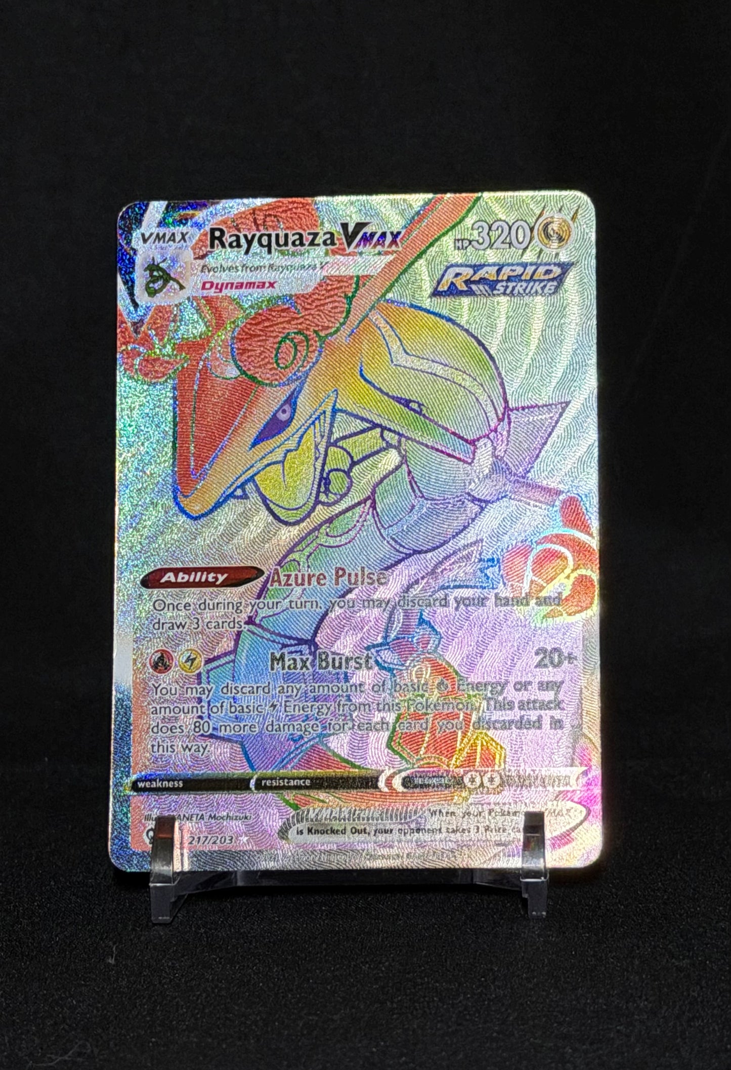 Rayquaza VMAX (Secret) Evolving Skies Secret Rare 217/203
