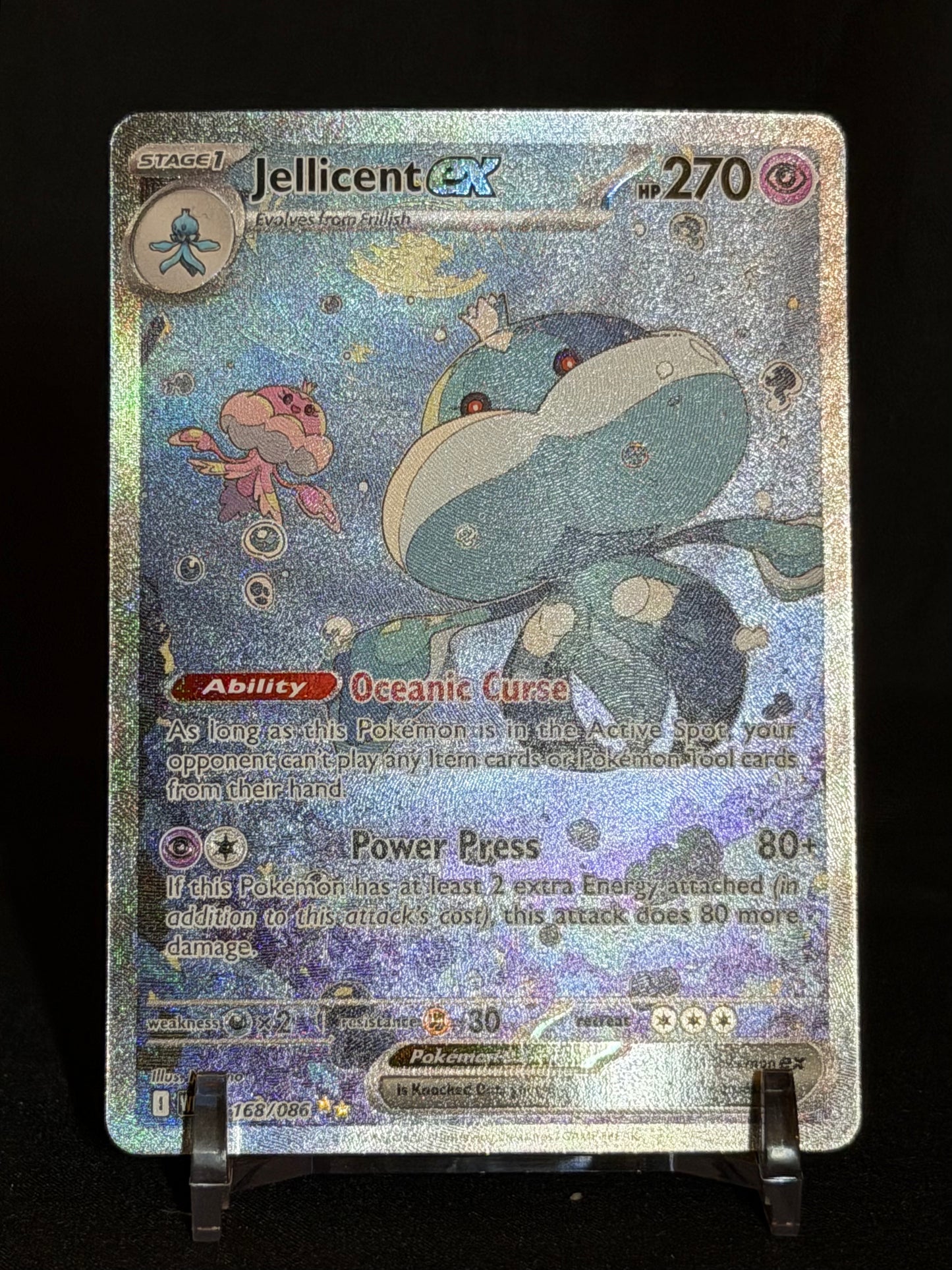 Jellicent ex White Flare Special Illustration Rare 168/086