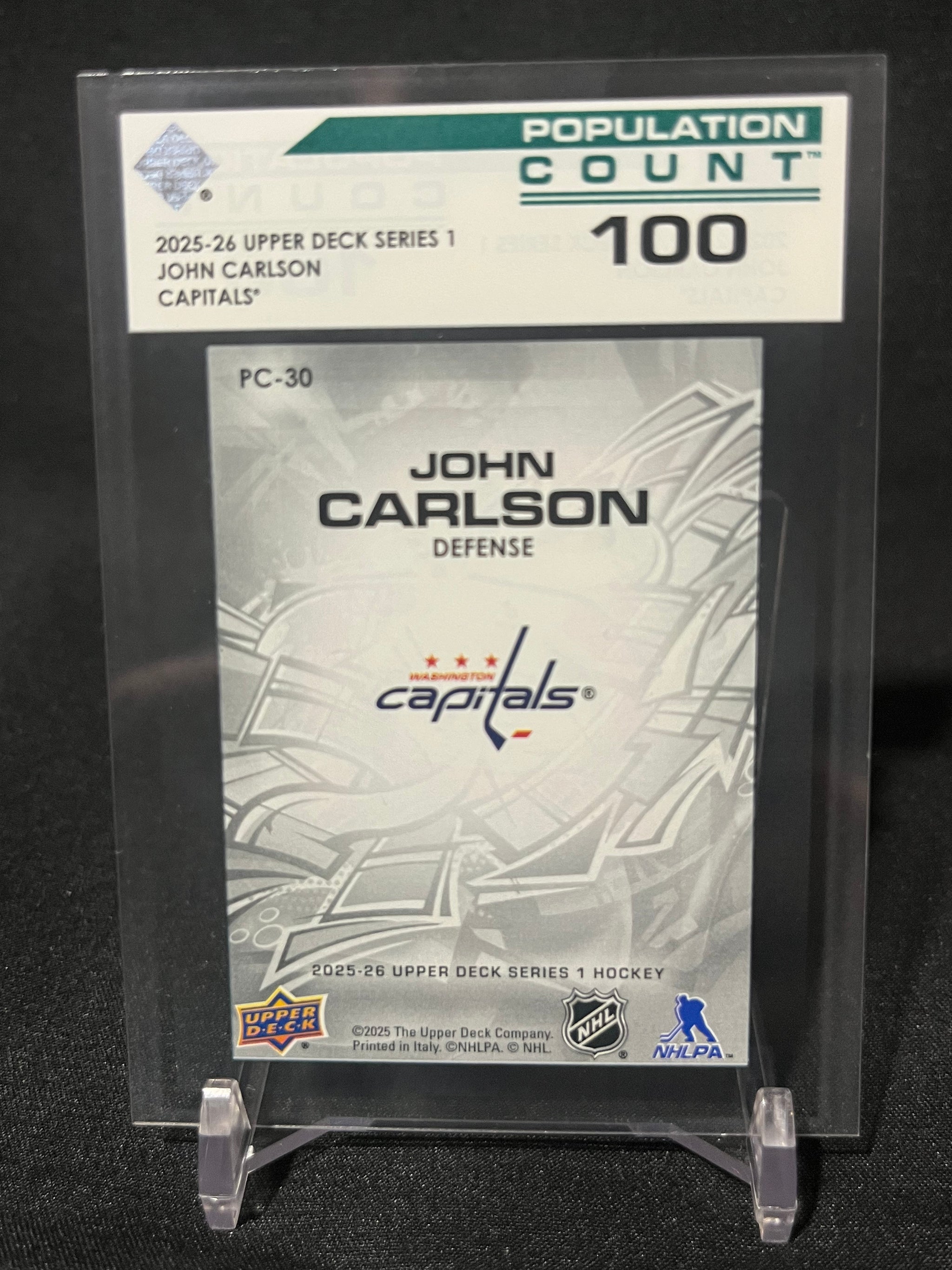 JOHN CARLSON 25/26 Upper Deck Series 1 #PC-30