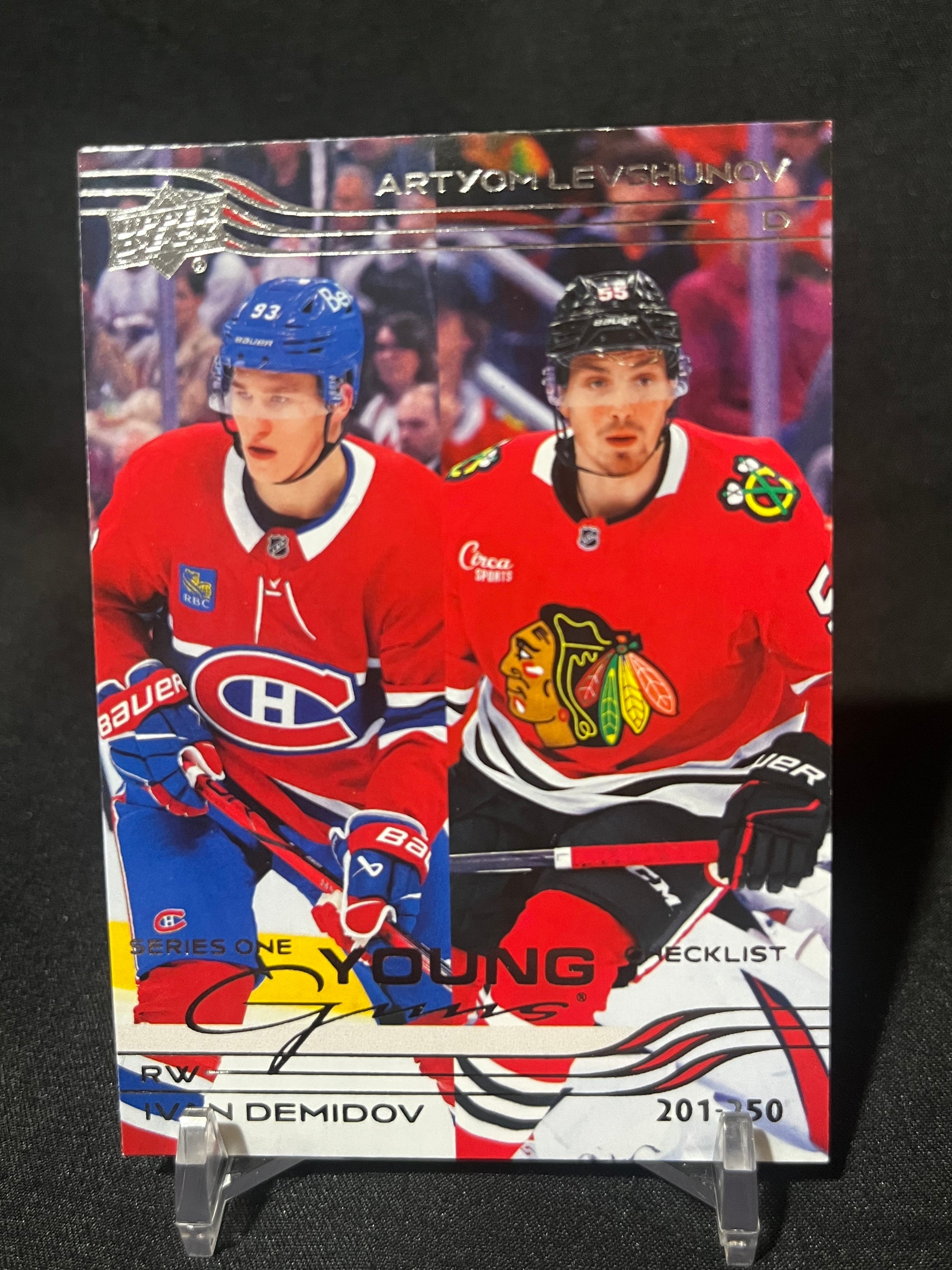 IVAN DEMIDOV ARTYOM LEVSHUNOV 25/26 Upper Deck Series 1 Young Guns #250