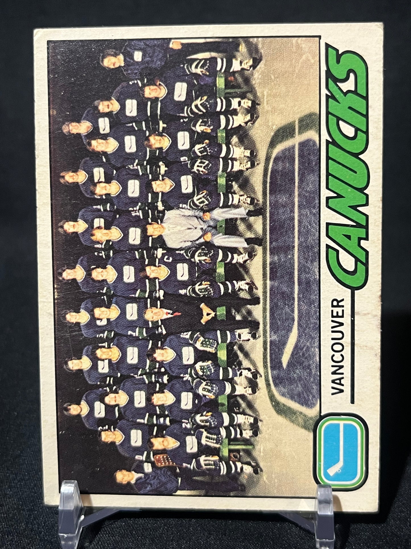 VANCOUVER CANUCKS 77/78 O-Pee-Chee Team Checklist #87