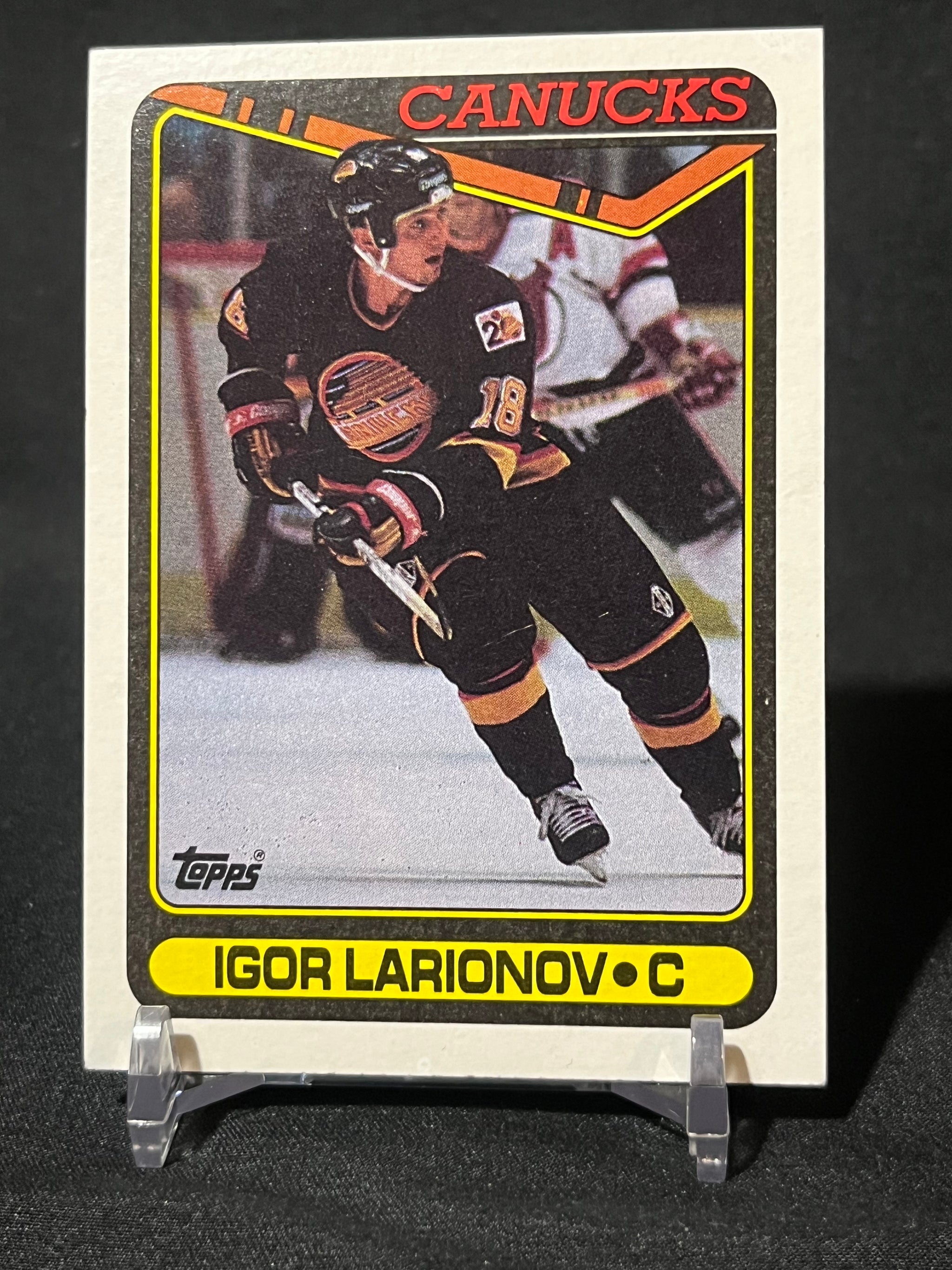 IGOR LARIONOV ROOKIE 90/91 Topps Hockey Cards #359