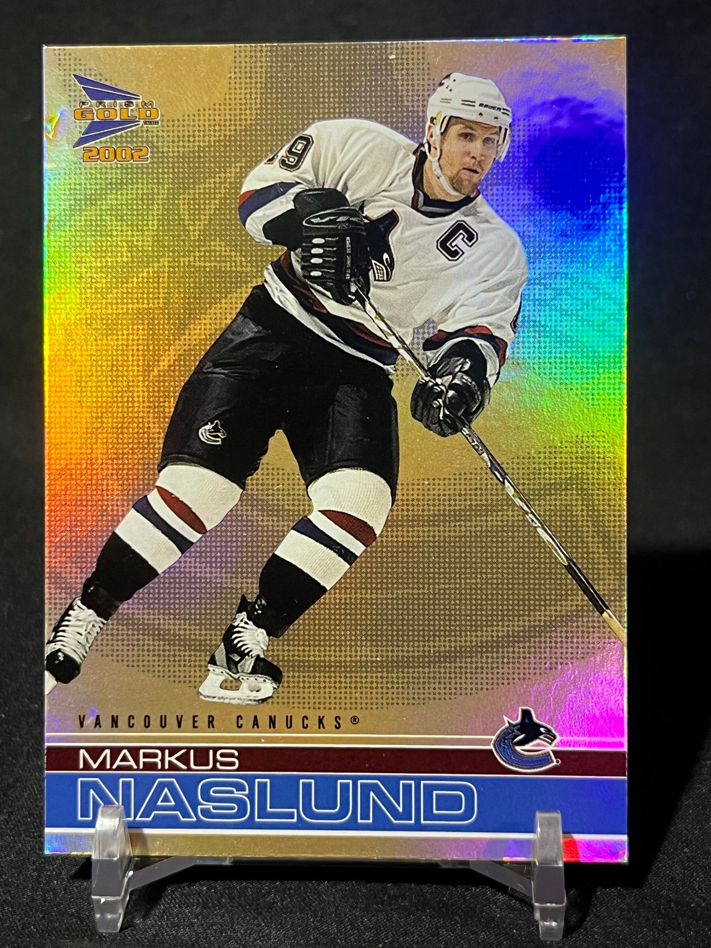 MARKUS NASLUND 02/03 Prism Gold McDonald's Hockey Card #41