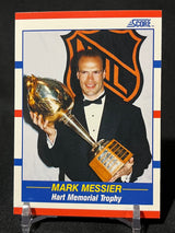 MARK MESSIER EDMONTON OILERS 90/91 Score NHL Hockey #360