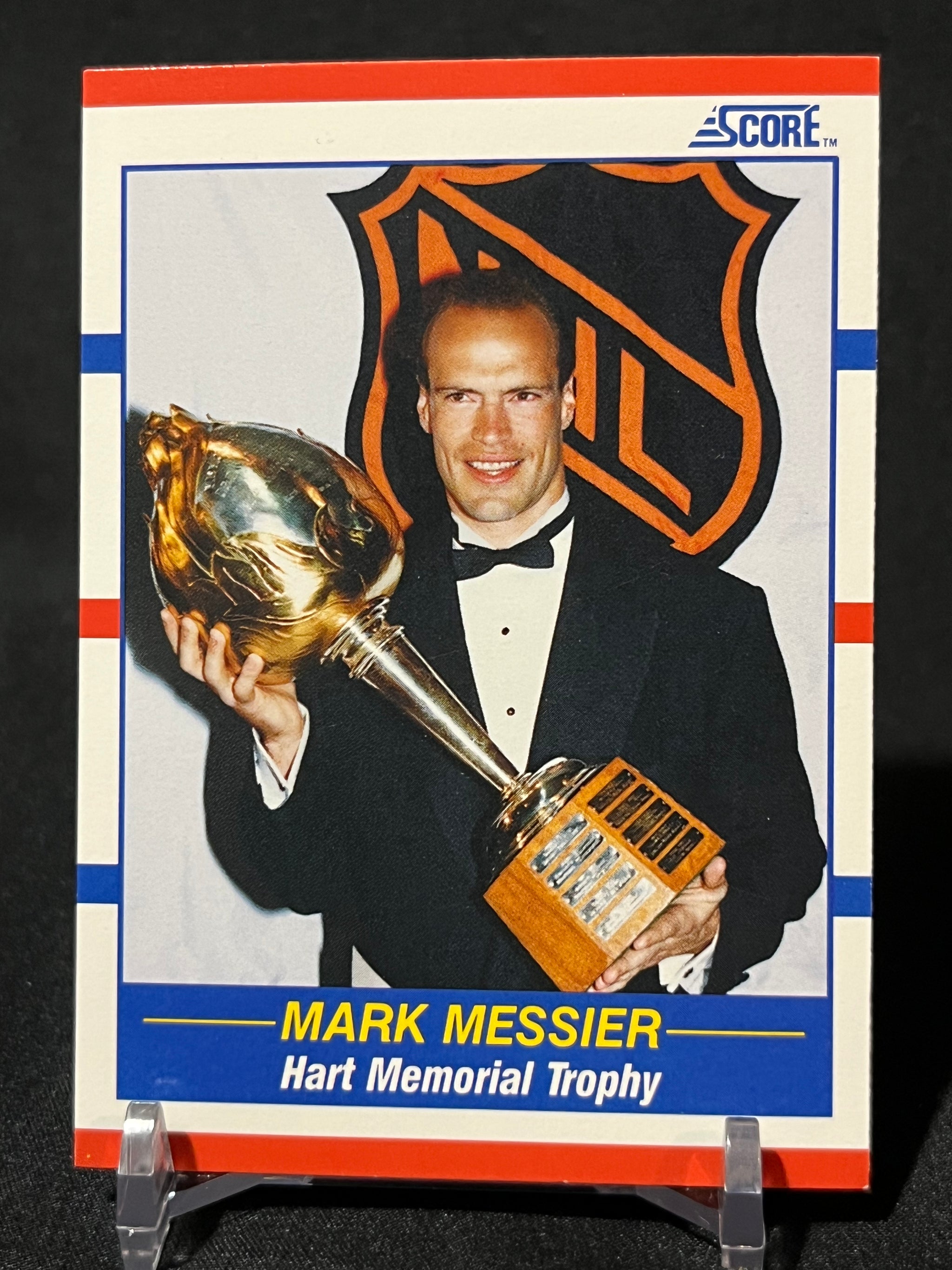 MARK MESSIER EDMONTON OILERS 90/91 Score NHL Hockey #360