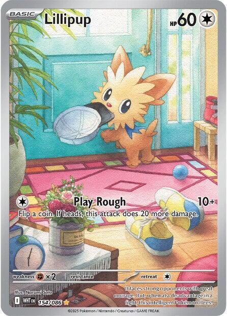 Lillipup White Flare Illustration Rare 154/086