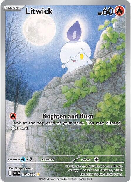 Litwick White Flare Illustration Rare 101/086