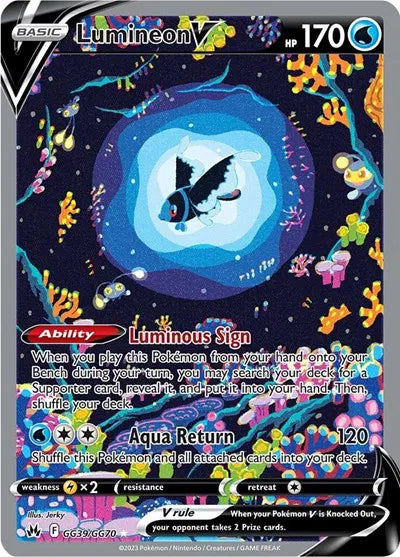 Lumineon V Crown Zenith: Galarian Gallery Ultra Rare GG39/GG70