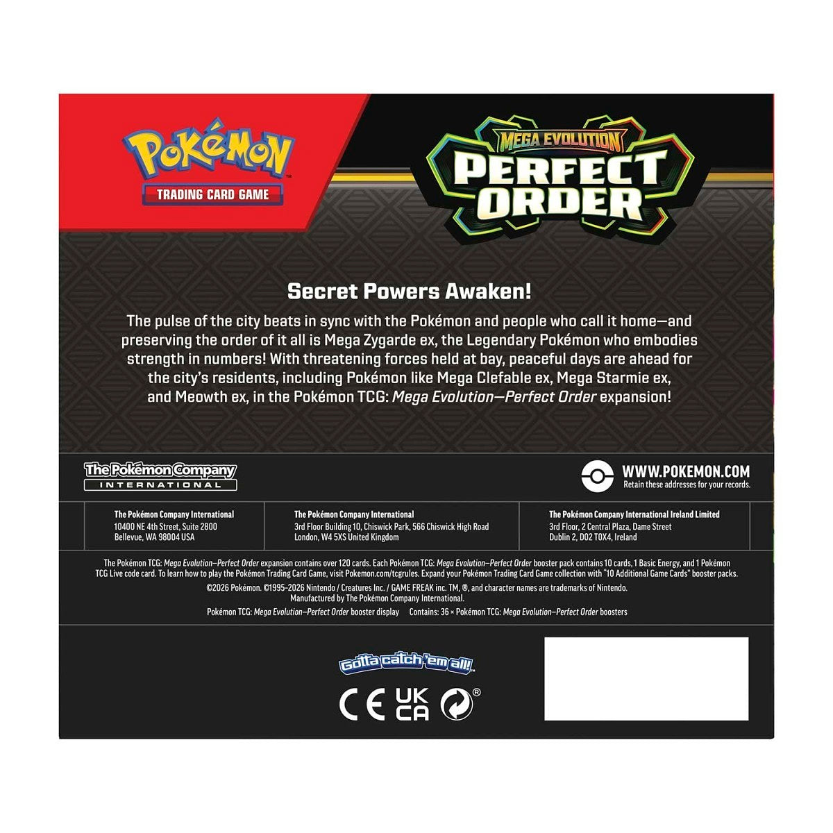 (PRE-ORDER) Mega Evolution-Perfect Order Booster Display Box (36 Packs)