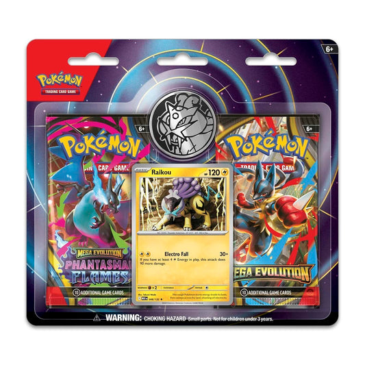 Raikou Card, Coin & 2 Booster Packs