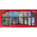 Pokemon 8 Mini Tins + 8 Promo Cards (English Edition)