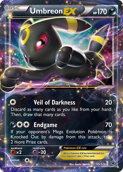 Umbreon EX XY - Fates Collide Ultra Rare 55