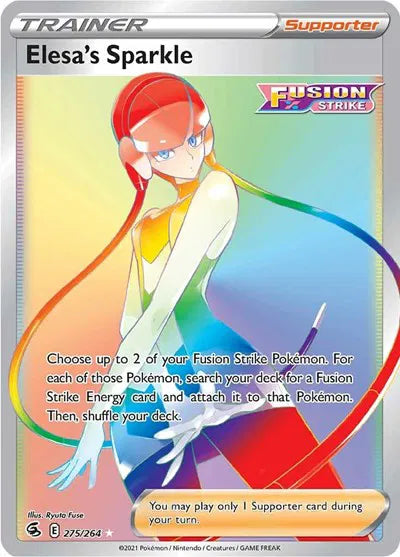 Elesa's Sparkle Fusion Strike Secret Rare 275/264