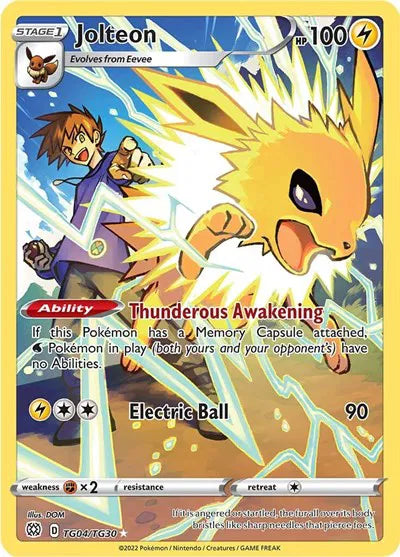 Jolteon Brilliant Stars Trainer Gallery Ultra Rare TG04/TG30
