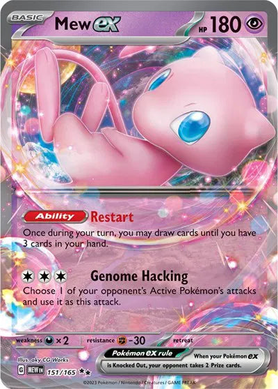 Mew ex SV: 151 Double Rare 151/165
