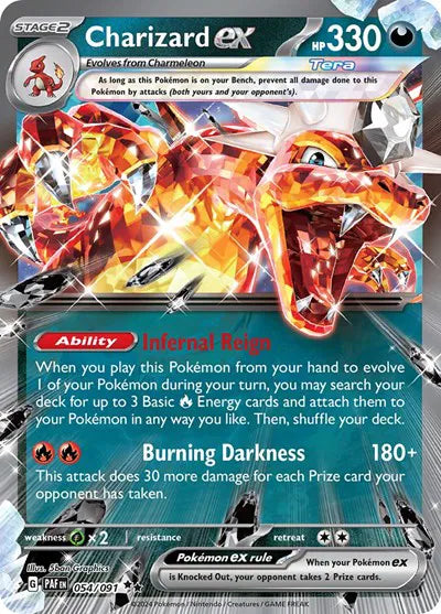 Charizard ex Paldean Fates Double Rare 054/091