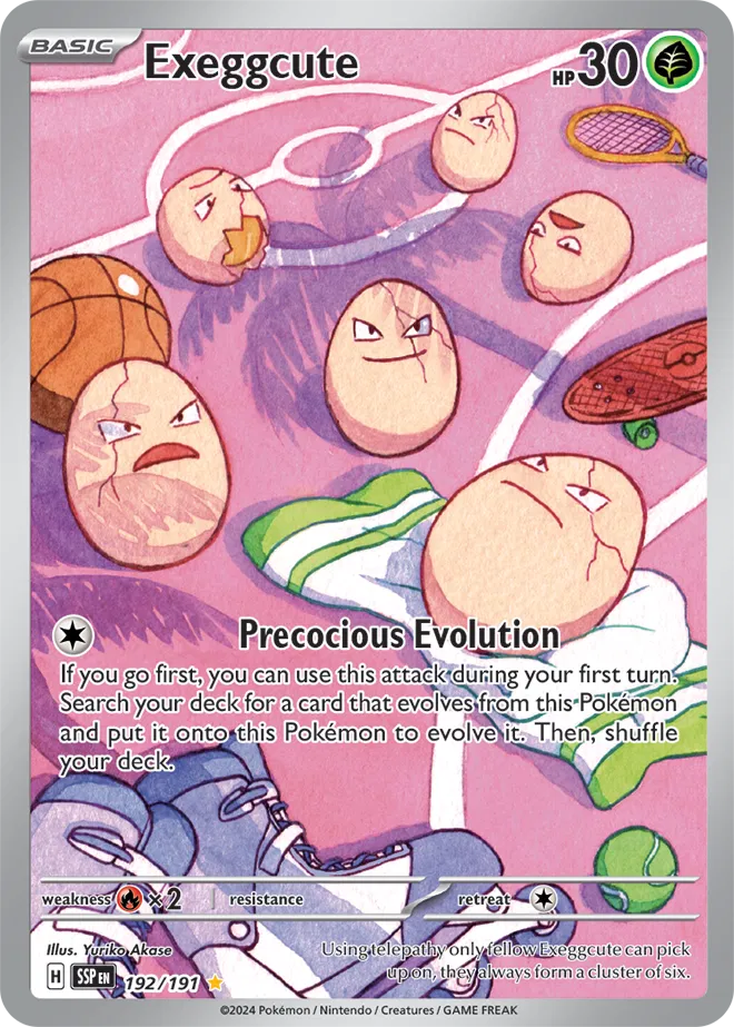 Exeggcute Surging Sparks Illustration Rare 192/191