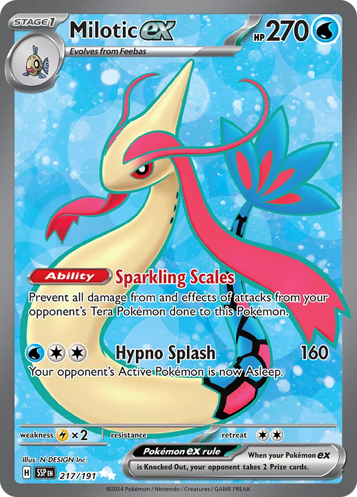 Milotic ex Surging Sparks Ultra Rare 217/191