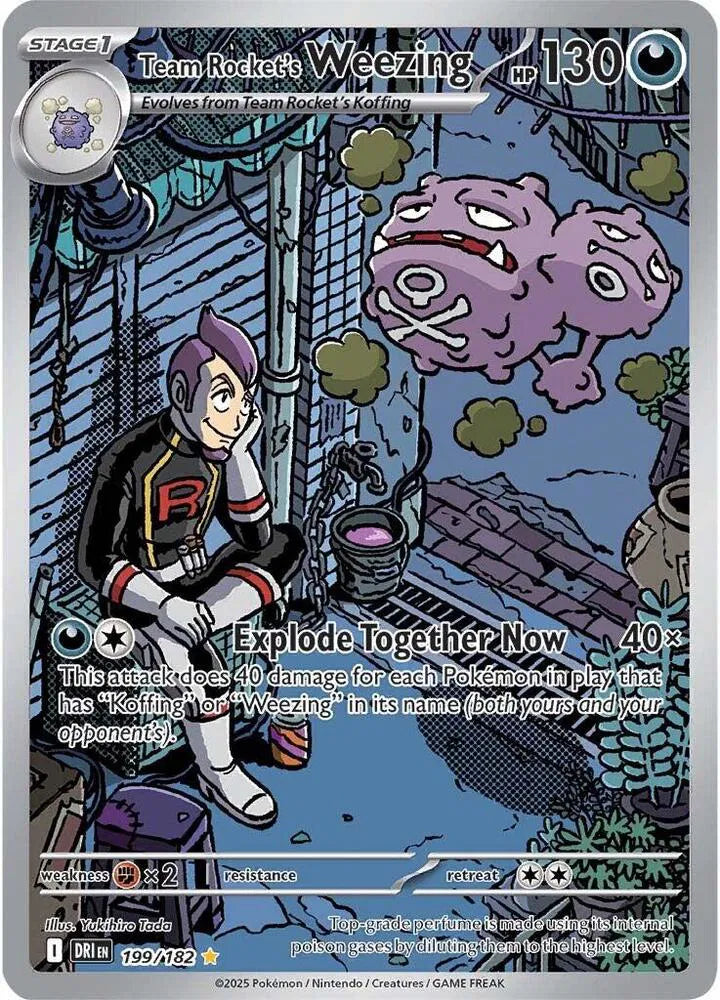 Team Rocket's Weezing Destined Rivals Illustration Rare 199/182