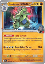 Team Rocket's Tyranitar (Pokemon Center Exclusive) Rare 096/182